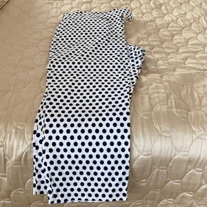Ann Taylor navy and white crop pants